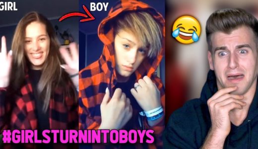 Girls Turn Into Boys Challenge #BoysChallenge (Tik Tok/Musical.ly)