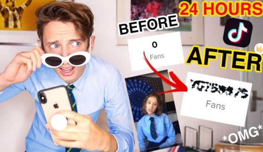 Trying to become Famous on TikTok in 24 HOURS...IT WORKED!! (24 Hour challenge)