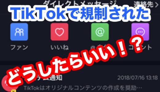 TikTokの利用制限！？アカウント規制はどうしたらいい？