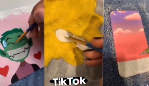 TikTok people painting on things.