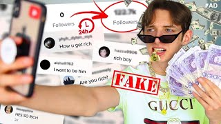 I FAKED being  RICH on TIKTOK for 24 HOURS and THIS is what happened…