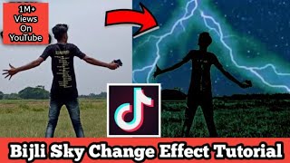 TikTok Sky Bijli Effect Video Kaise Banaye || TikTok Sanam Pe Han Sky Bijli Video Kaise Banaye