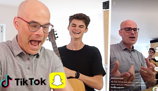 Ich probiere zum ersten Mal TikTok und Snapchat (mit Oskar) | dieserdad