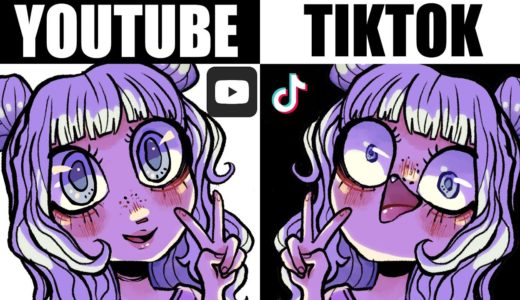 YOUTUBE ARTISTS V.S. TIKTOK ARTISTS [YT Artist Tries Tiktok Art Challenges]