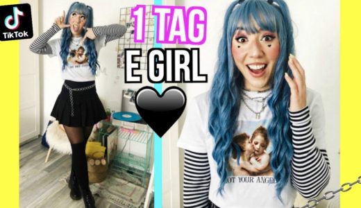 ich werde zum E GIRL für 1 TAG challenge (Leben TIKTOK Shopping Schminken Outfits Essen)