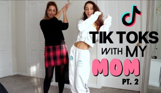 teaching my mom TIKTOK DANCES pt.2