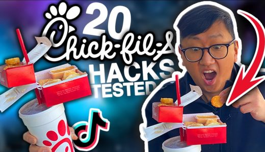 We Tested 20 VIRAL Chick Fil A FOOD HACKS // Feat. TikTok