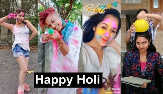 Happy Holi Tiktok Videos | Jannat, Riyaz, Avneet, Aashika | Happy Holi Status