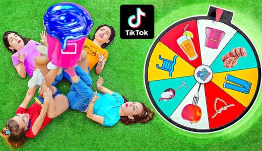 WE TESTED VIRAL TikTok LIFE HACKS AND TRICKS || Spin The Mystery Wheel by 123 GO! CHALLENGE