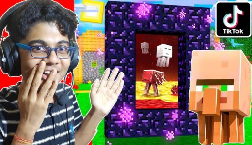 NEW VIRAL! WORKING TIKTOK MINECRAFT HACKS BUILD CHALLENGE PART 3 !!!