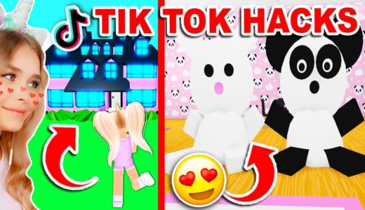 Building A House ONLY Using *TIKTOK* HACKS In Adopt Me! (Roblox)