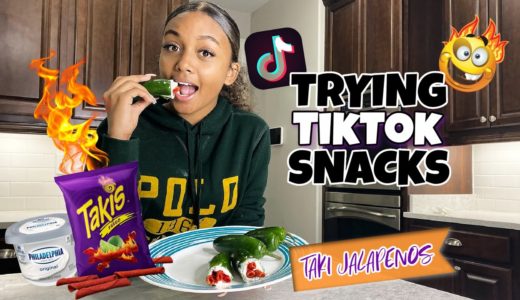 Trying Viral TikTok Snacks | Jalapeno with Cream Cheese & Takis | LexiVee03