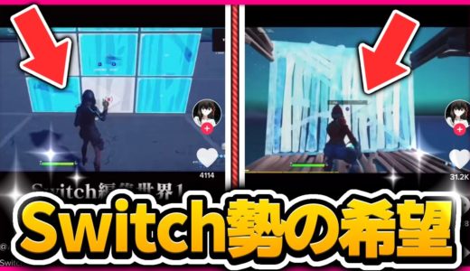 Tiktokでバズってる”Switchで世界一編集が早い”男の子とキル数勝負してみたw w w【FORTNITE/フォートナイト】