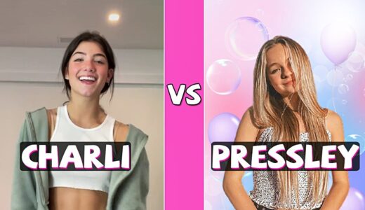 Charli D’amelio Vs Pressley Hosbach TikTok Dance Battle (February 2021)