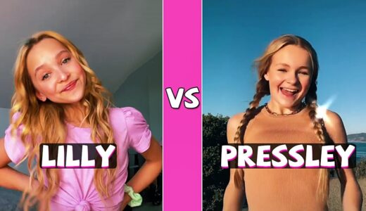 Lilly Ketchman Vs Pressley Hosbach TikTok Dance Battle (March 2021)