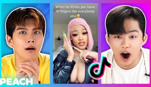 Koreans React To Unique Features Of People On TikTok! | Peach Korea