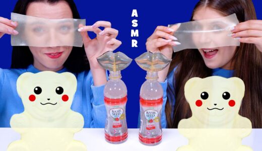 ASMR Eating Only One Color | Clear Food* Sheet Jelly, Tik Tok Drink | MUKBANG 먹방