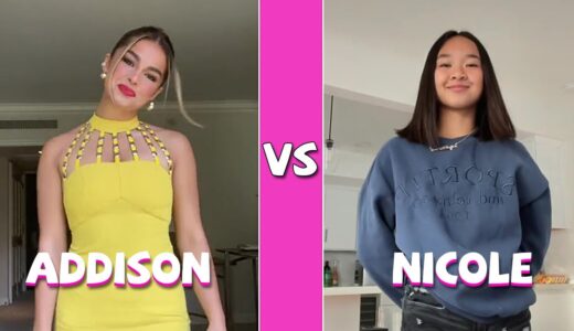 Addison Rae Vs Nicole Laeno TikTok Dances Compilation