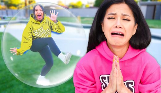 Spending 24 Hours in a BUBBLE – Vy Pranks Regina to Escape Snow Globe House