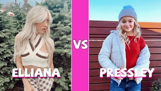 Elliana Walmsley Vs Pressley Hosbach TikTok Dance Battle 2021