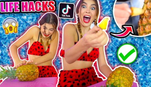 Probando LIFE HACKS VIRALES de TIKTOK #8 – Trucos Virales – Lulu99