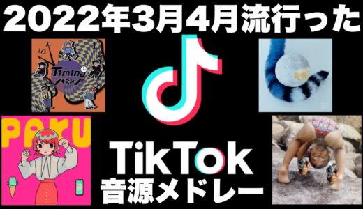 【TikTok】2022年3月4月に流行ったTikTok音源メドレー！！！