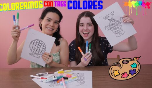 COLOREAMOS MANDALAS DE POPIS CON TRES COLORES | AnaNANA TOYS