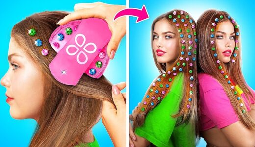 From Nerd to Popular by Twins! Total Makeover Using Viral Hacks and Gadgets!