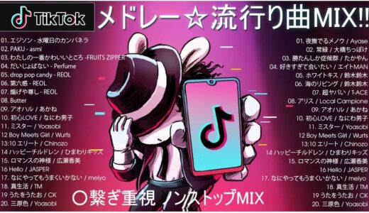 【TikTok メドレー】最新なうで流行り人気曲サクッと10分MIX！！【最新曲】