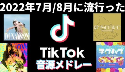 【TikTok】2022年7月8月に流行ったTikTok音源メドレー！！！！