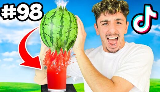 TRYING 100 TIKTOK FOOD HACKS IN 24 HOURS!!