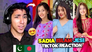 Pakistani React on Bangladeshi Tiktoker | Sadia Islam Jesi New TikTok Videos | Maadi Reacts