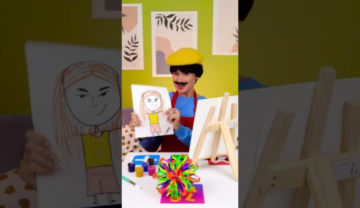 COOL TIKTOK TRADING FIDGET TOY GAME WITH PAINTER🌈 || Will you draw me? #shorts