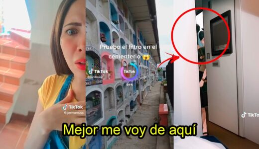 Usuaria de TikTok USÓ el FILTRO de ANIME que Detecta FANTASMAS en un CEMENTERIO y Captó ALGO EXTRAÑO