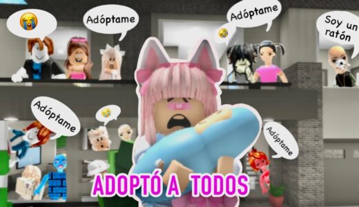 😱ADOPTÓ A TODO EL SERVIDOR EN BROOKHAVEN😆/Roblox