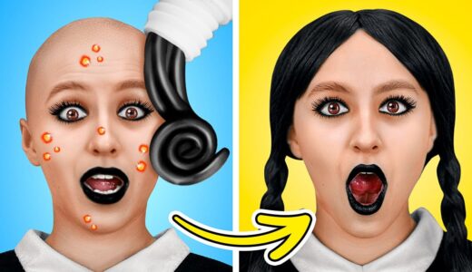 From NERD to WEDNESDAY! Extreme MAKEOVER Gadgets and Hacks from TikTok by La La Life Emoji