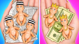 RICH vs POOR vs GIGA RICH PREGNANT IN JAIL! Epic Pregnancy Situations by 123GO! SCHOOL