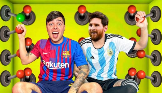 100 PALANCAS MISTERIOSAS con MESSI solo 1 PARA ESCAPAR !!