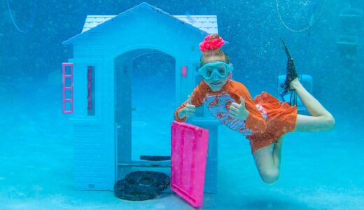 Nastya plays in the pool and at the sea - rules for kids