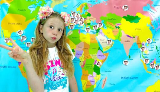 Nastya and her adventures around the world