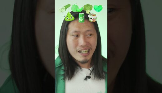 Random Green food MUKBANG #tiktok #sigmagirl #funny