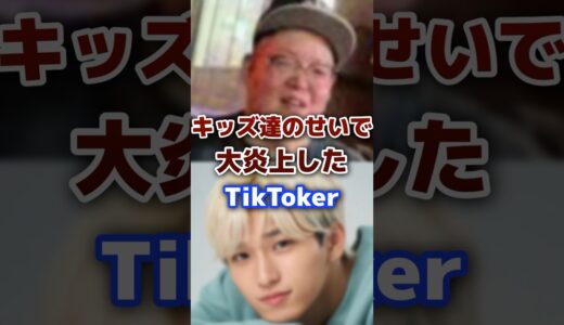 キッズのせいで大炎上した人気の有名TikToker  #tiktok #youtuber #炎上