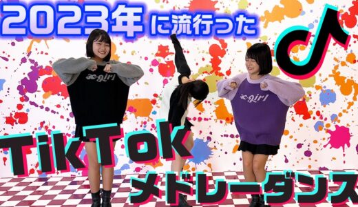 2023年に流行ったTikTok曲をメドレーにして踊ってみた！【ランダムダンス】