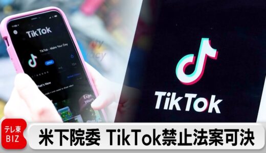 米下院委　TikTokの米国内利用を禁止法案を全会一致で可決（2024年3月8日）